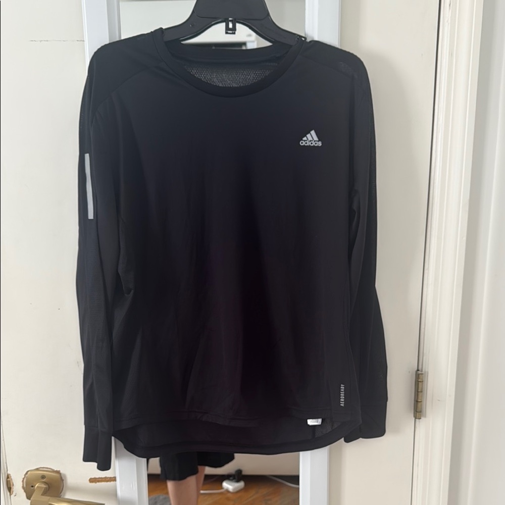 Adidas Black Long Sleeve Tee Casual Comfort